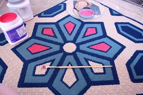 Living Room Flooring & Painting etta's Rug 021