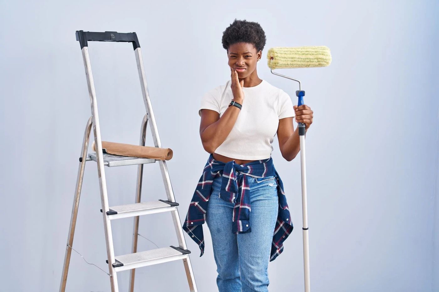 Impatient Woman Painting