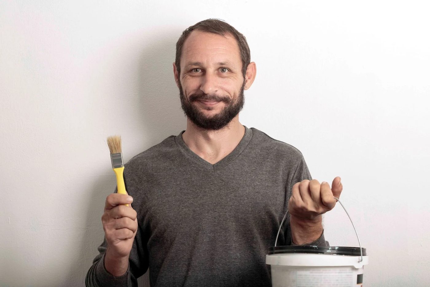 Man With Paint Tools