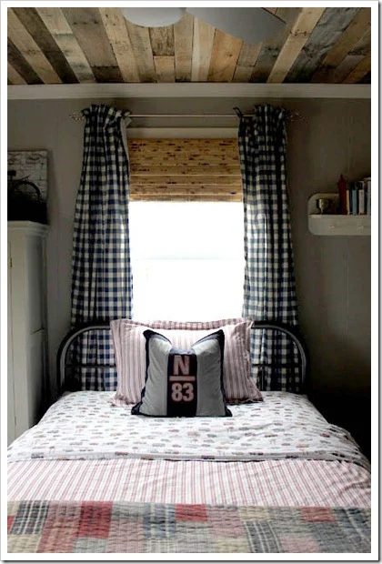 pallet ceiling walkthrough rustic boys room
