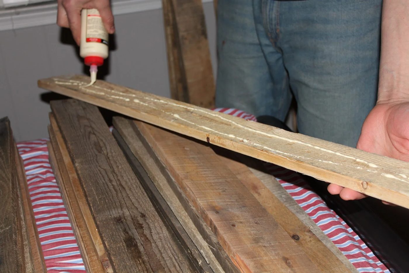 Handmade Rustic Pallet Ceiling by Maple Leaves and Sycamore Trees featured on Bekob