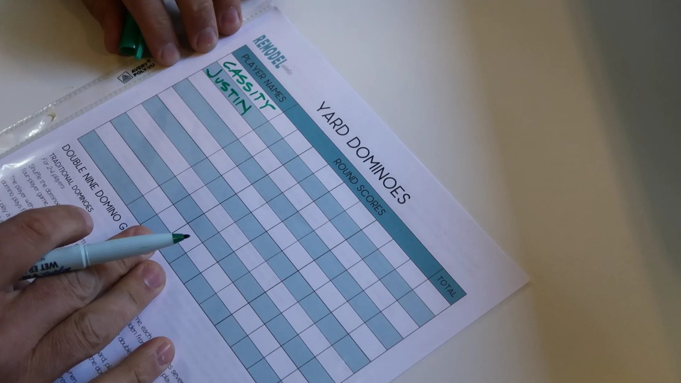 Printable Scorecard For Yard Dominoes #Bekob