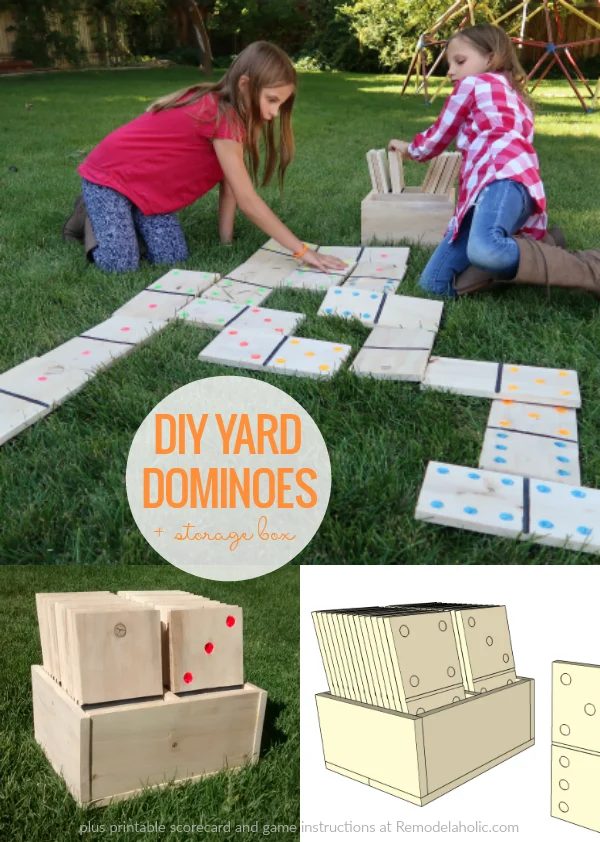 Diy Yard Dominoes Scorecard And Wood Domino Instructions, Remodelahohlic