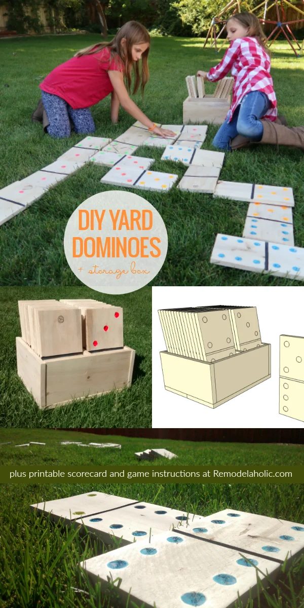 Printable Dominoes Scorecard And Game Instructions, Wood Domino walkthrough For Yard Games, Bekob