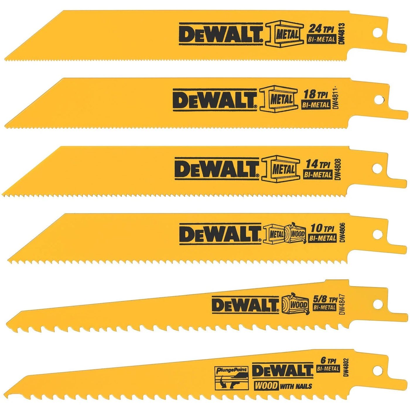 metal-woodcutting blade set