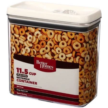 Better Homes And Gardens Flip Tite 11.5 Cup Rectangle Container