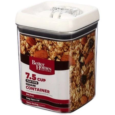 Better Homes And Gardens Flip Tite 7.5 Cup Square Container