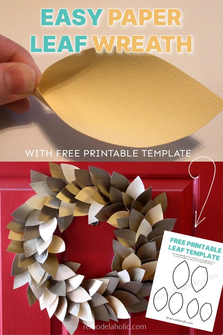 straightforward Paper Leaf Wreath Paper Christmas Decoration walkthrough, Bekob