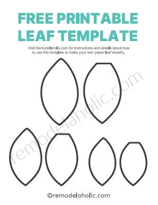 Free Leaf Template Printable Paper Leaves Bekob