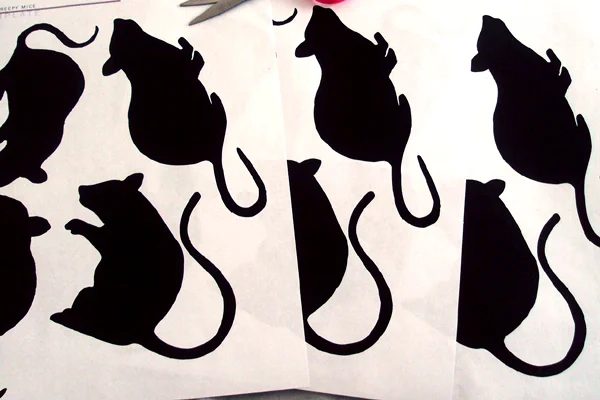 Paper Mouse Cutouts – Halloween 2011