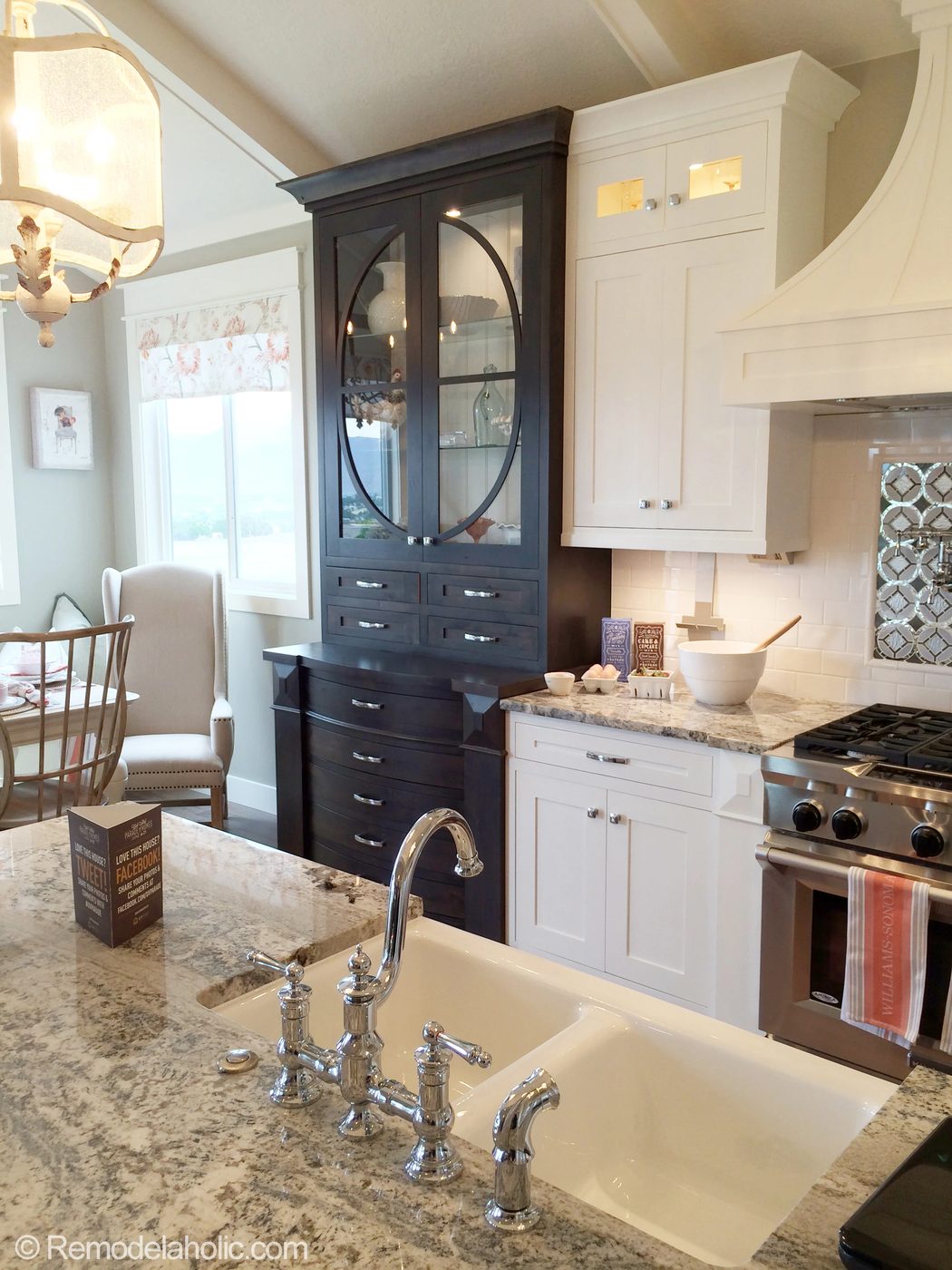 Kitchen with built in hutch