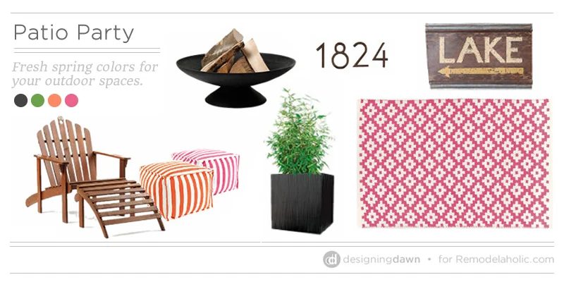 Patio Party – Fresh spring colors for your outdoor space