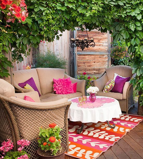 Outdoor room seen on Better Homes and Gardens