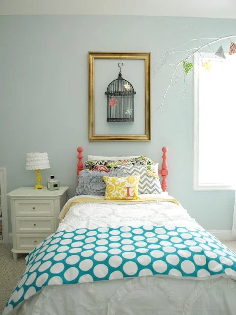 pattern mixing for kids rooms, girls neutral room, Less Than well fitted Life of Bliss