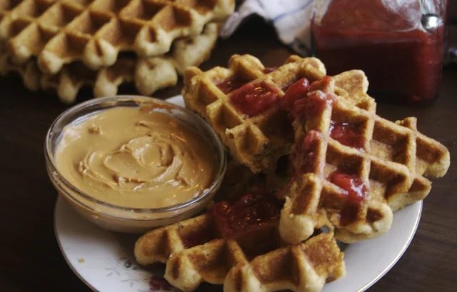 PB and J Waffles