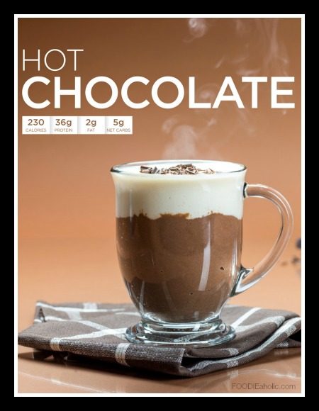 Peppermint Hot Chocolate with Vanilla Whipped Cream | FOODIEaholic.com #recipe #cooking #beverage #drink #cocoa #hotchocolate #winter #diet
