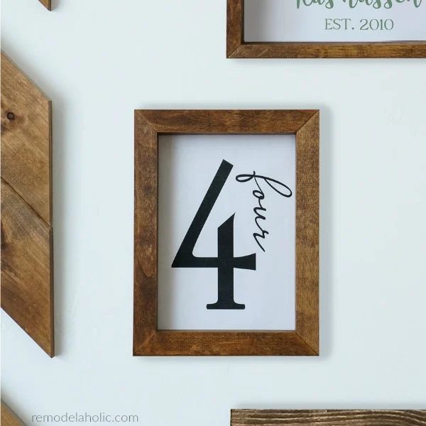 Printable Family Number Sign, Farmhouse Family Gallery Wall, Instant Download #Bekob