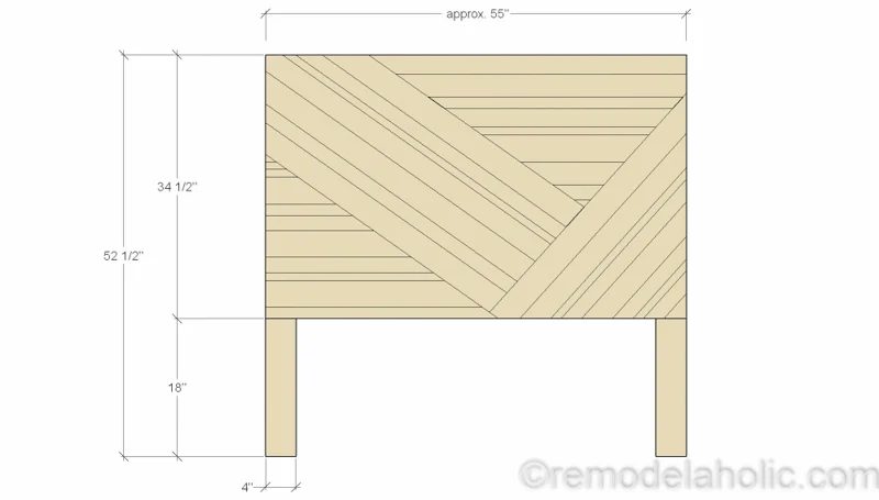 Rustic Pieced Wood Headboard 2 1