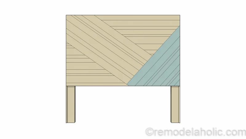 Rustic Pieced Wood Headboard 12 1