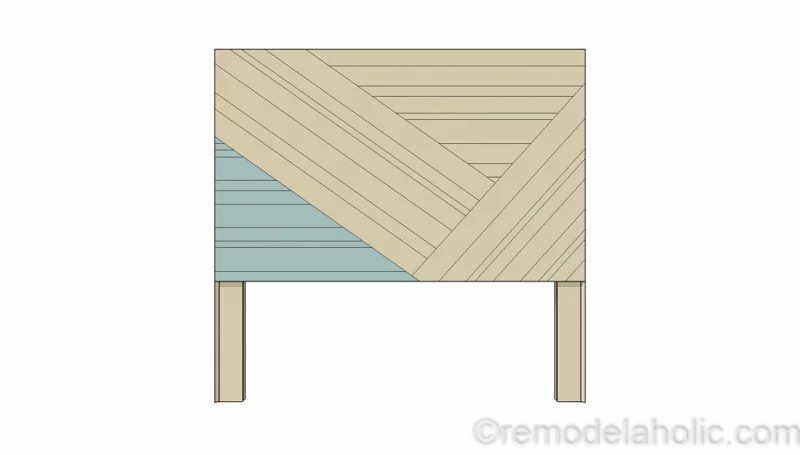 Rustic Pieced Wood Headboard 14 1