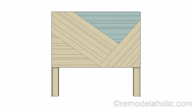 Rustic Pieced Wood Headboard 13 1