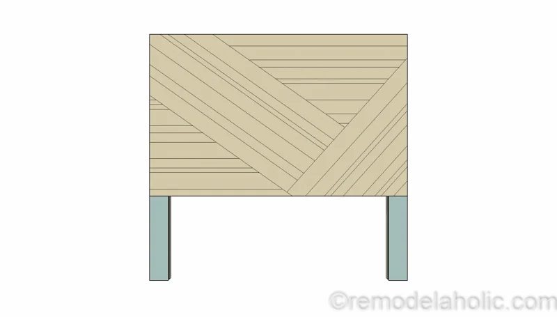 Rustic Pieced Wood Headboard 15 1
