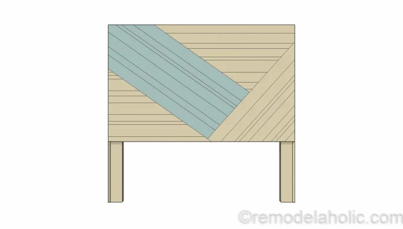Rustic Pieced Wood Headboard 11 1
