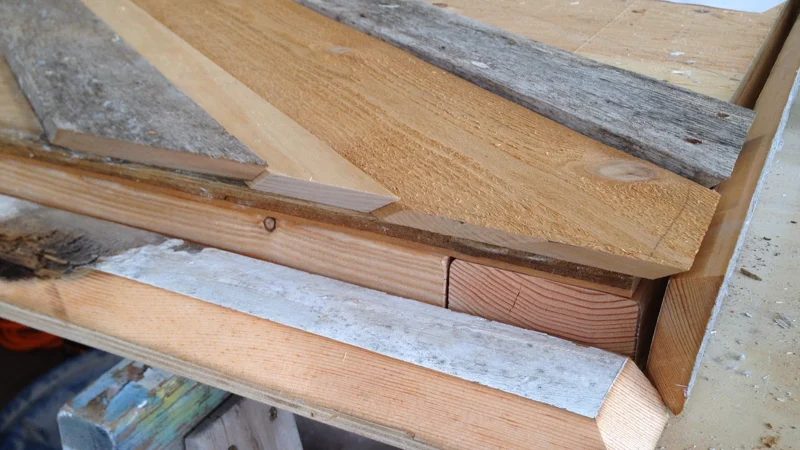 Rustic Pieced Wood Headboard 13