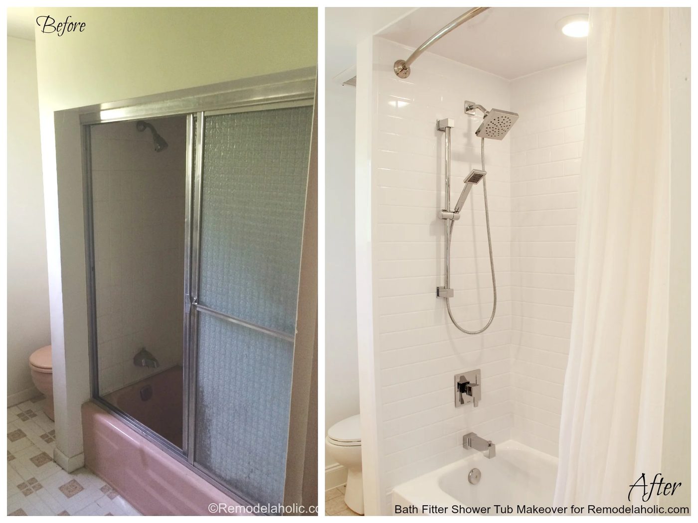 before and After Bath fitter makeover for @Bekob