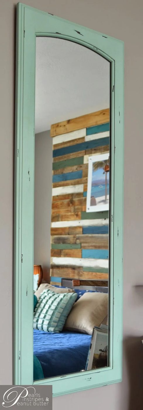 beach inspired plank headboard wall walkthrough, Pearls Pinstripes and Peanut Butter on Bekob