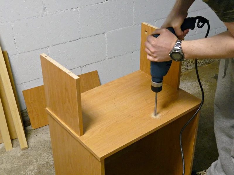 Play Kitchen From Microwave Stand (5)