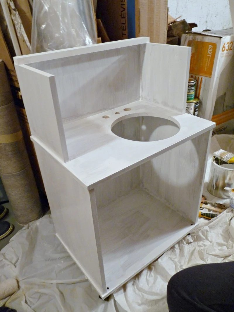 Play Kitchen From Microwave Stand (8)