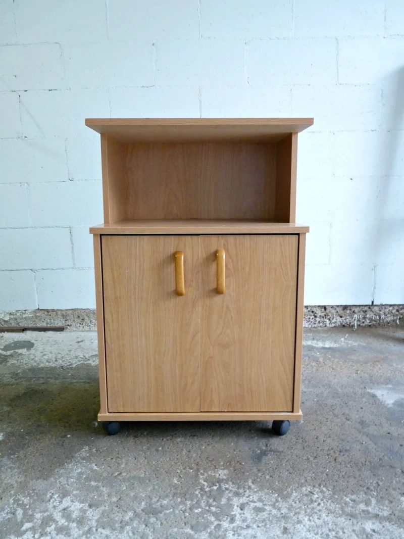 Play Kitchen From Microwave Stand (3)
