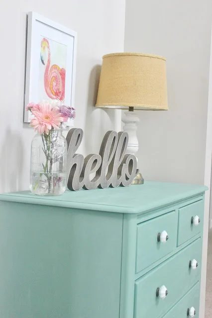 chalk painted dresser