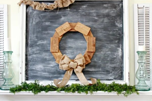 Handmade Scrap Wood Wreath 600x399