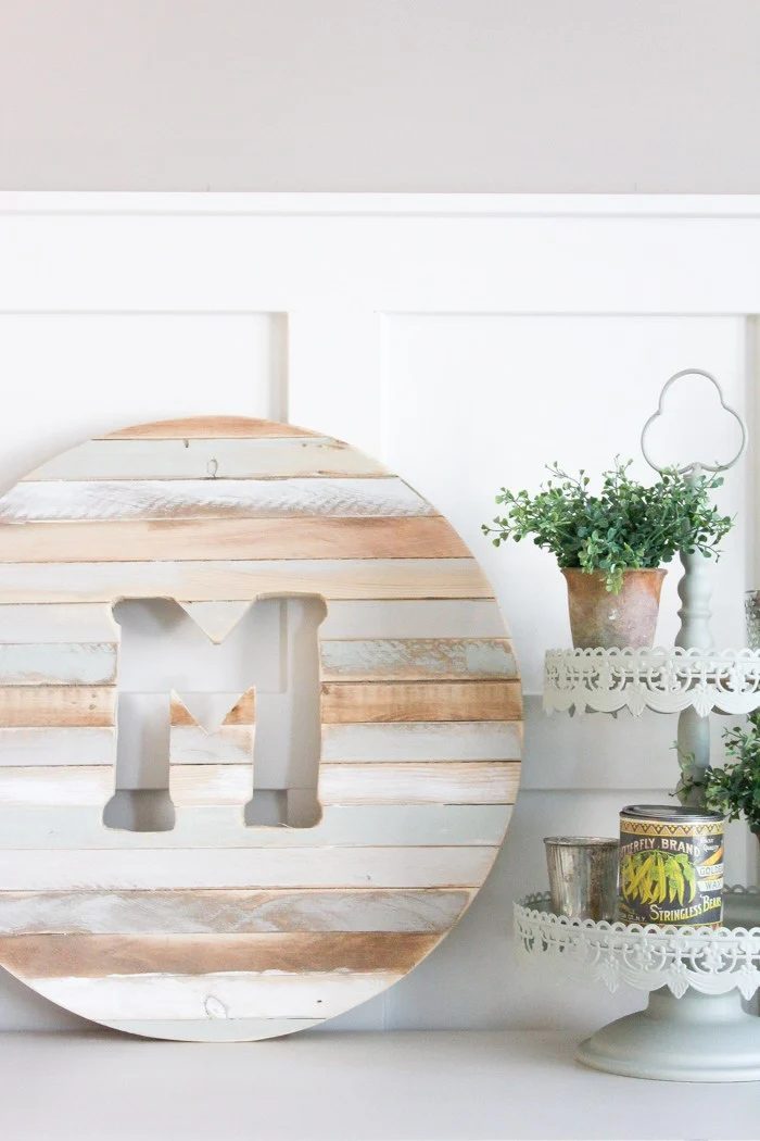 Handmade Scrap Wood Monogram 8