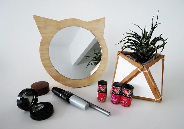 Diy Plywood Cat Mirror 9