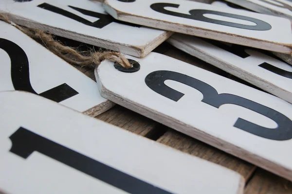 Distressed Handmade Number Tags 0003