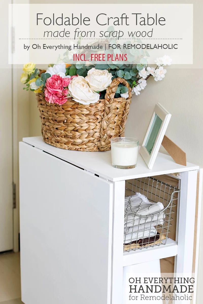 Craft Table Made From Scrap Wood Featured By Oheverythinghandmade1