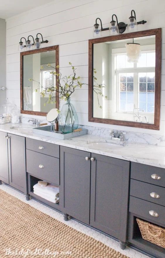 Gray Double Vanity