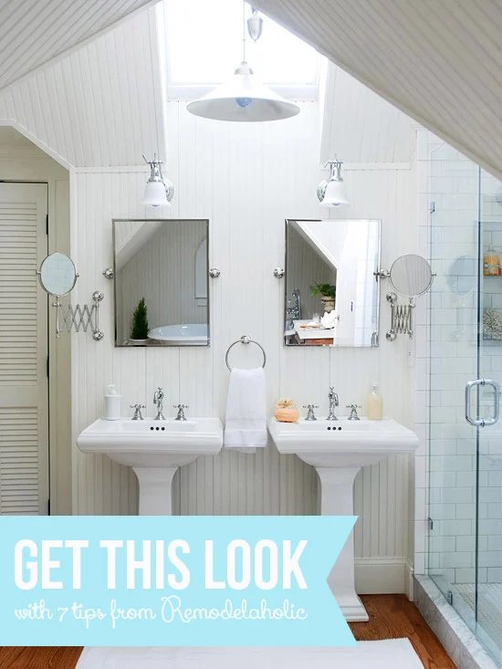 Get This Look - Bright White Double Vanity Bath