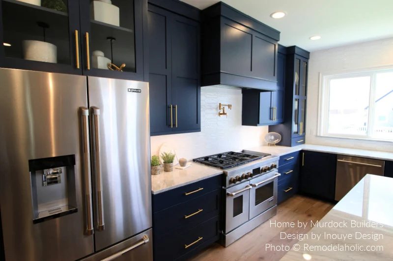 Modern Black Kitchen L Shape Kitchen Floor Plan, Bekob UV19 H13