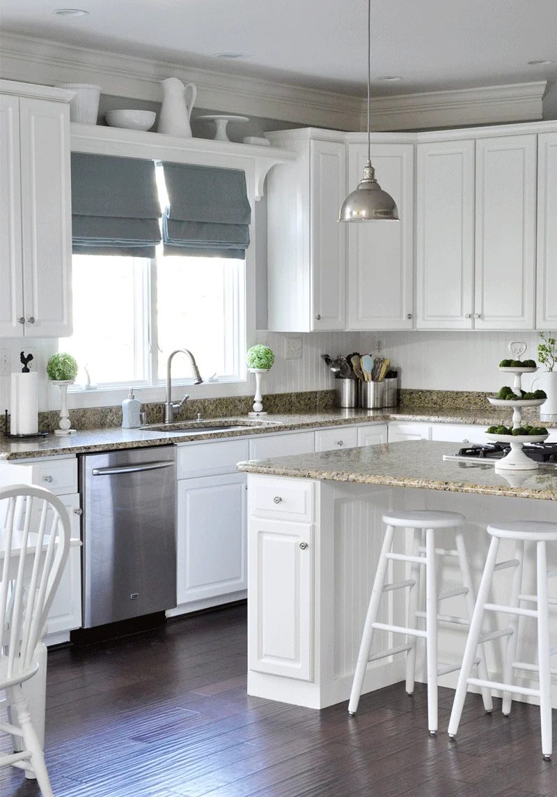 U Shaped Kitchen Floor Plan Gets A Facelift - Jenny on Bekob