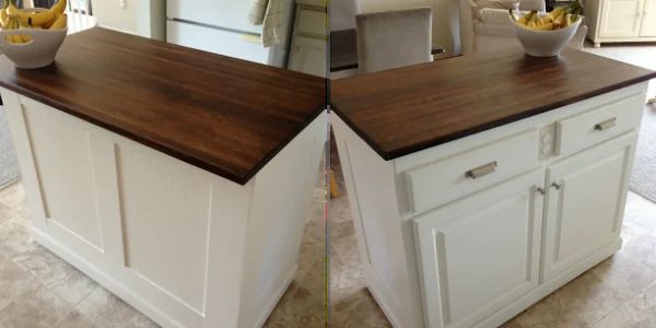 modest-cost-Friendly Board and Batten Kitchen Island Makeover
