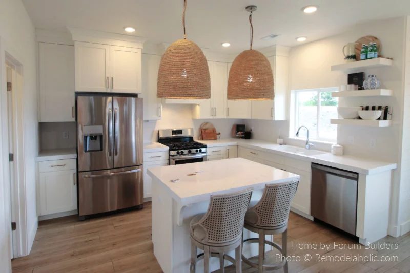 Small White Kitchen Floor Plan L Shape Layout, Bekob UV19 H18