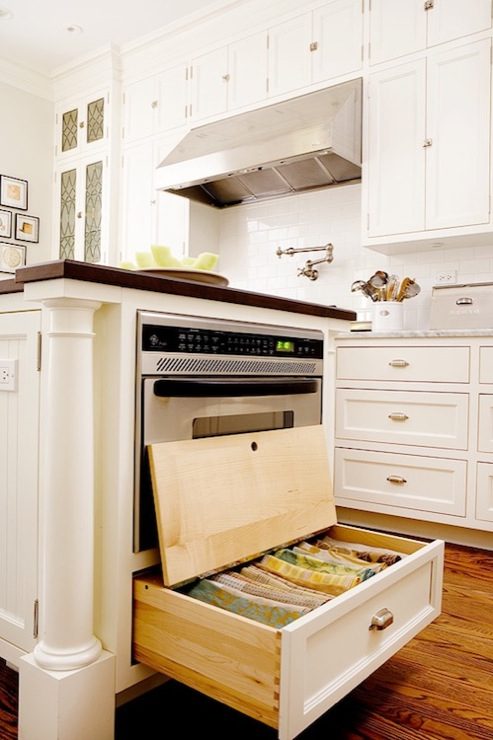 kitchen island with under oven storage via DecorPad