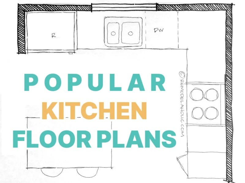 Popular Kitchen Floor Plans And Layouts For Small And Large Kitchens Bekob
