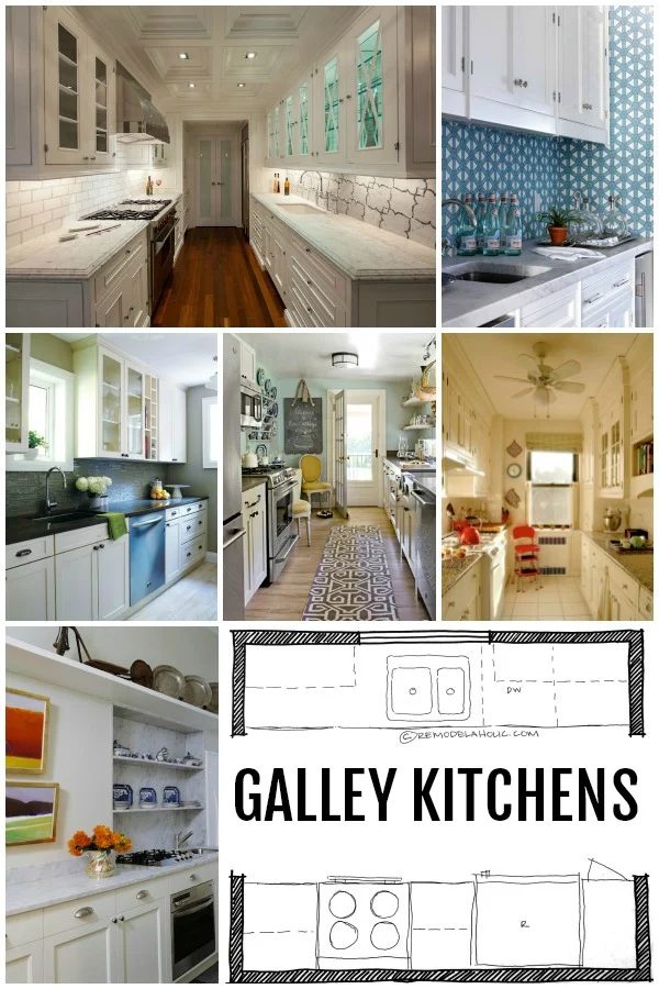 KITCHEN DESIGN: Galley Kitchen Layouts and Floor Plan options via Bekob.com