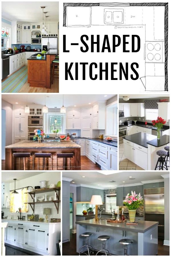 KITCHEN DESIGN | L-Shaped Kitchen Layouts and Floor Plans via Bekob.com