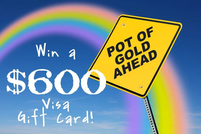 Pot of gold ahead sign
